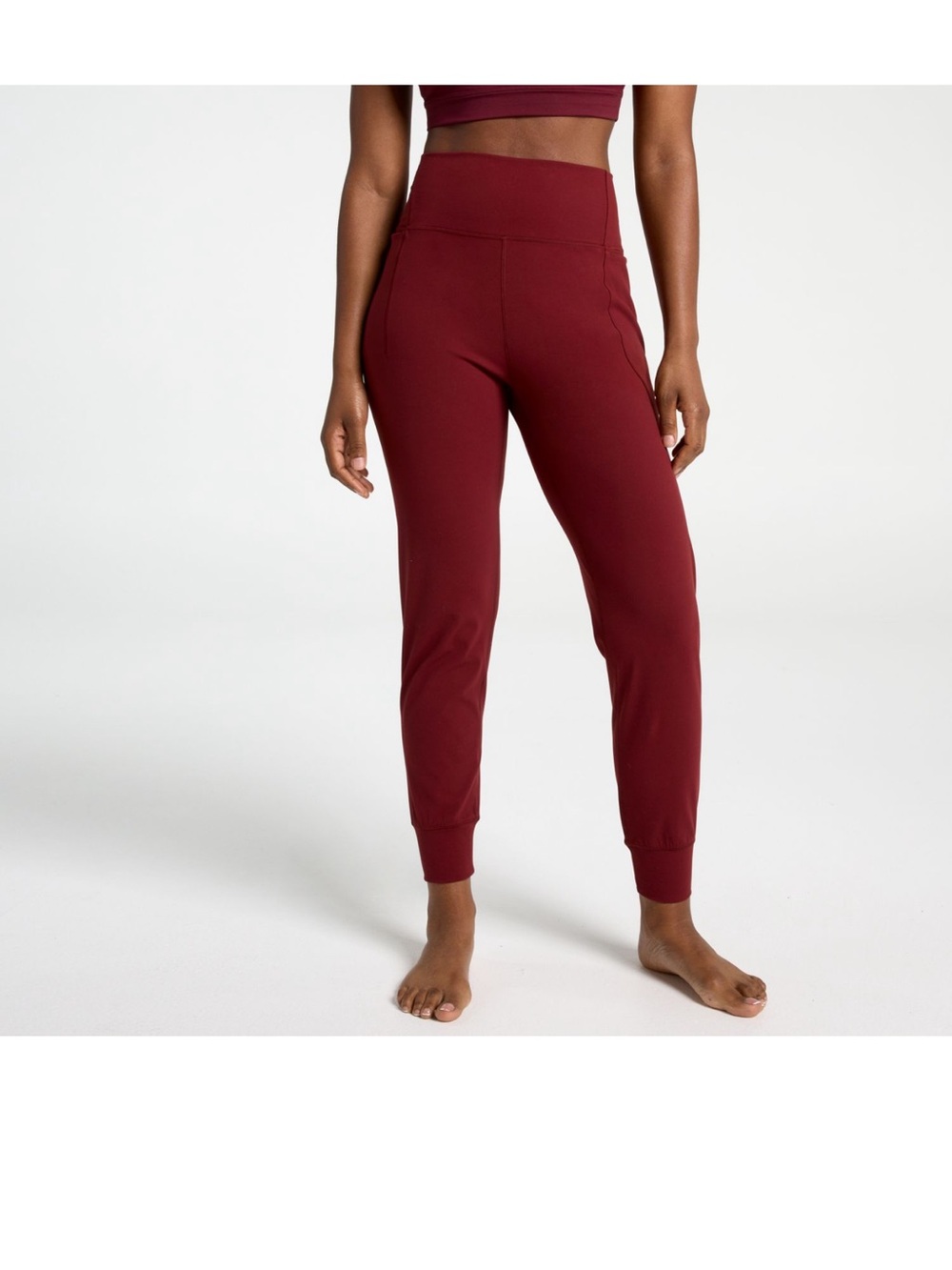 NWT Calia Inspire Jogger Leggings High Waist Deep Wine Sz XS XL $98